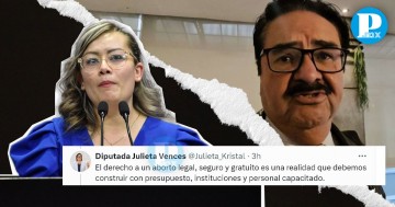 Julieta Vences responde comentarios de Agustín Guerrero sobre el aborto en Puebla