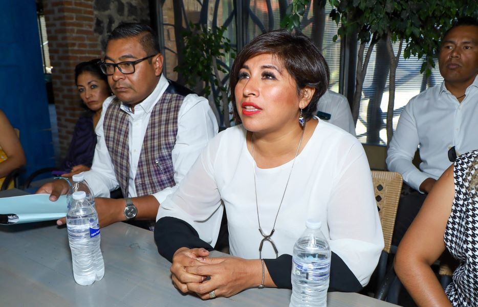 Roxana Luna lleva al Tribunal Electoral discrepancia de votos. Foto: EsImagen