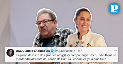 Paco Ignacio Taibo II continuará al mando del Fondo de Cultura Económica: Sheinbaum