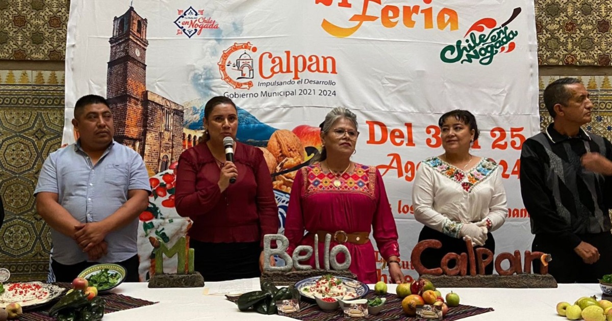 21ª Feria del chile en nogada en Calpan: Fechas, actividades y más