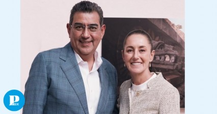 Sergio Salomón se reúne con Claudia Sheinbaum