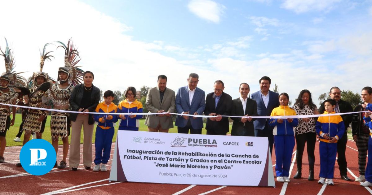 Gobernador inaugura espacio deportivo en el Centro Escolar Morelos