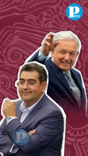 Sergio Salomón acompaña a AMLO en su último informe de gobierno