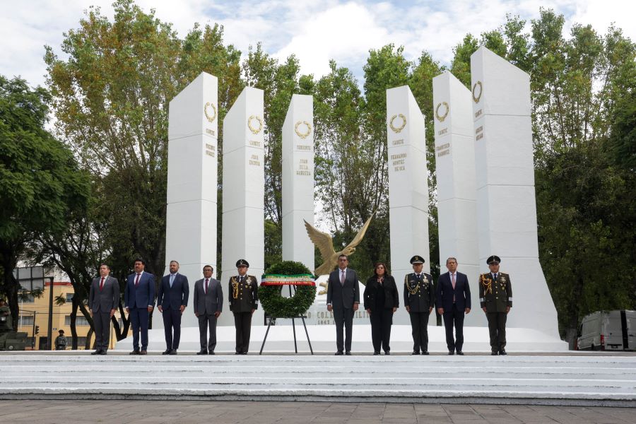 Ceremonia Conmemorativa al 177 Aniversario de la Gesta Heroica de los Niños Héroes de Chapultepec. Foto: EsImagen