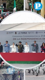 Salomón encabeza la Ceremonia del 214 Aniversario de la Independencia de México