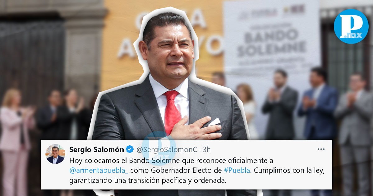 Colocan Bando Solemne en el Palacio de Justicia que ratifica a Alejandro Armenta como gobernador electo