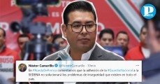 Néstor Camarillo rechaza la militarización de la seguridad pública en México