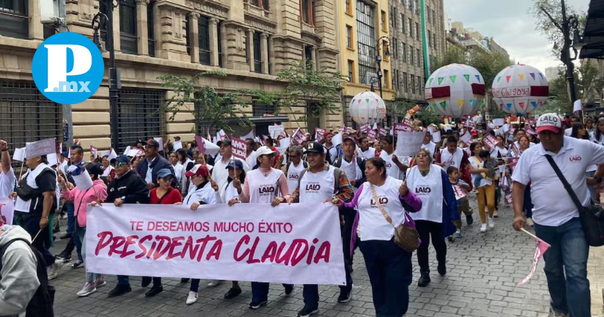 Simpatizantes de la 4T salen a apoyar a Claudia Sheinbaum