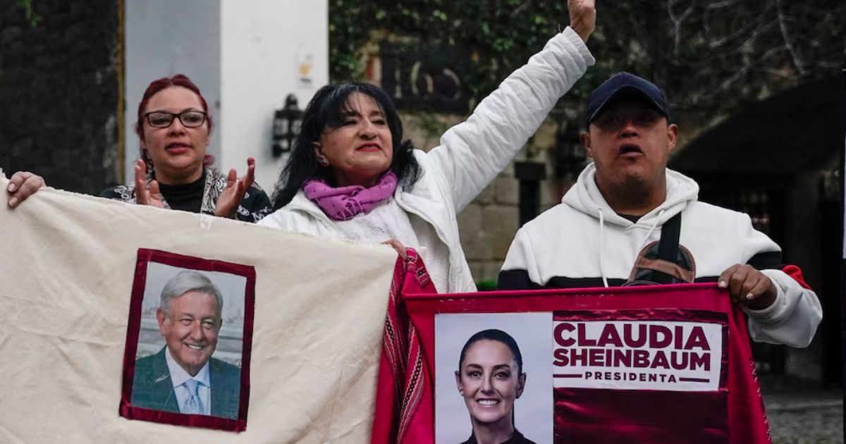 Simpatizantes de la 4T salen a apoyar a Claudia Sheinbaum