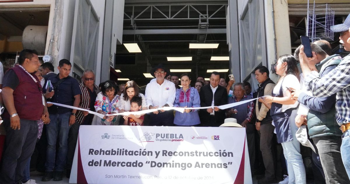 Sergio Salomón y Norma Layón inauguran obras en San Martín Texmelucan 