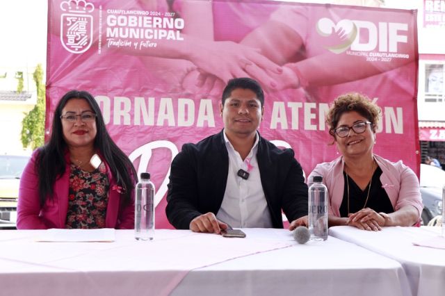 En Cuautlancingo inauguran jornada de atención “Día Rosa”