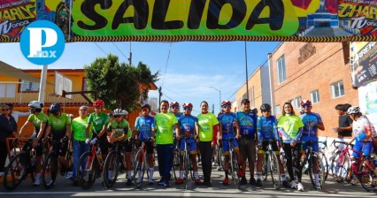 Incentiva Gobierno de Cholula el deporte, a través de la Carrera Ciclista