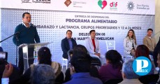 Gobierno de Texmelucan entrega despensas de programas alimentarios