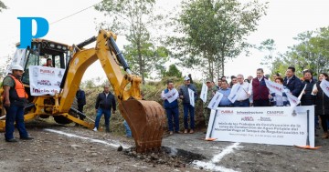 Arrancan construcción de línea de conducción de agua potable en Huauchinango