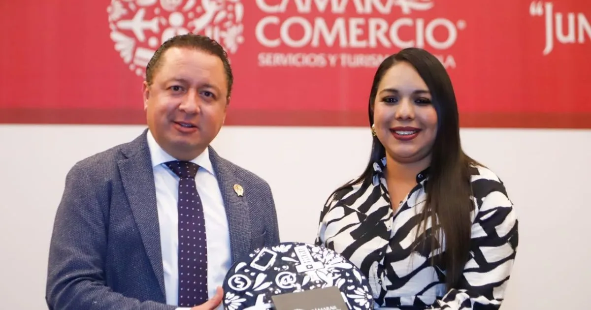 Firma Gobierno de Cholula convenio de colaboración con la Cámara de Comercio