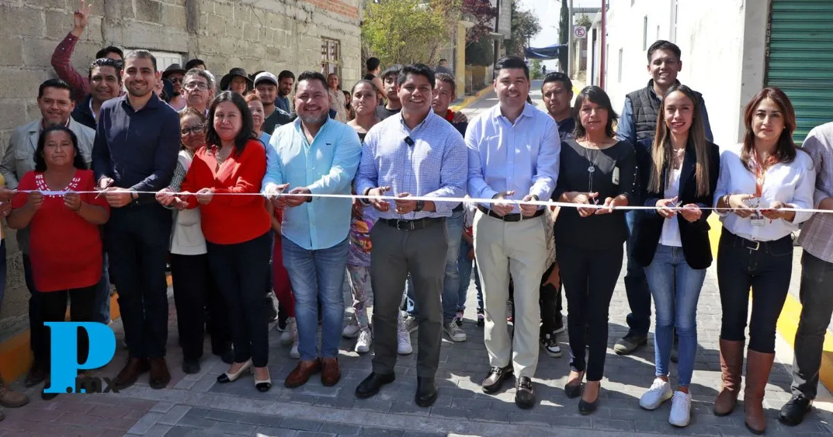 Ayuntamiento de Cuautlancingo inauguran pavimentación de la calle Munich