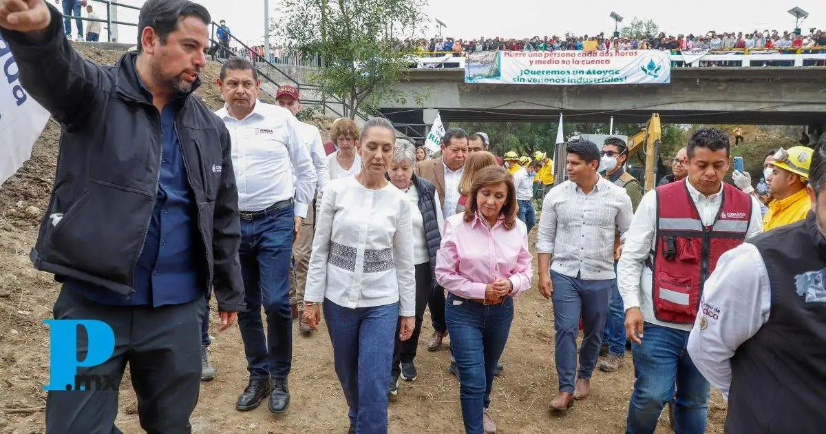 El alcalde de Cuautlancingo se une a la gira por el saneamiento del Río Atoyac