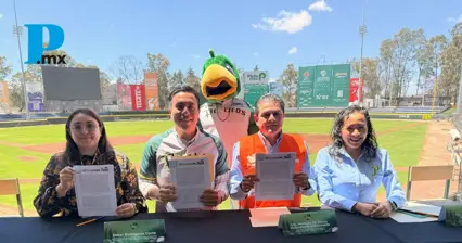Firman OOSL y Pericos de Puebla convenio para el cuidado del medio ambiente y el fomento deportivo