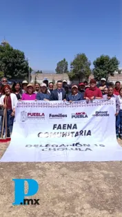Encabeza Tere Alfaro faena comunitaria en la Escuela Josefa Ortiz de Domínguez