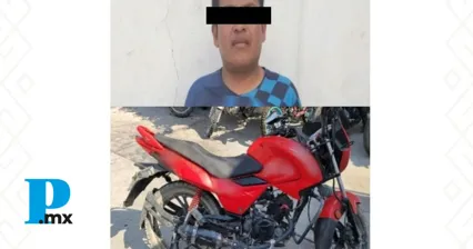 Elementos de SSP Tehuacán detienen a “El Rigo” y recuperan moto