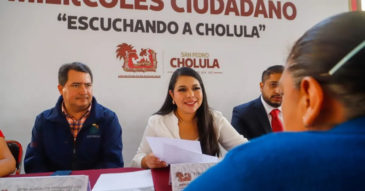 Tonantzin Fernández reafirma su compromiso con Cholula en la 6ª Jornada de Atención