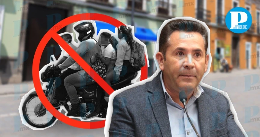Diputado propone limitar a un pasajero por motocicleta en Puebla