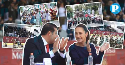 Encabezan Armenta y Sheinbaum conmemoración del 5 de Mayo en Puebla