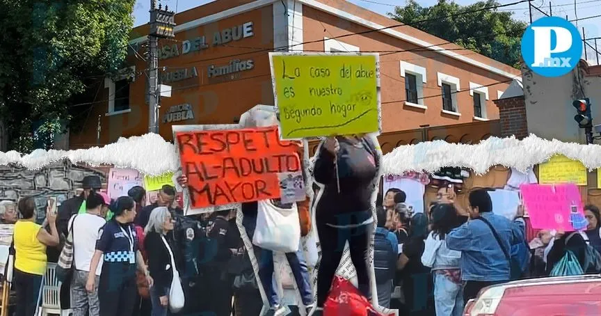 Adultxs mayores bloquean la 11 Norte; exigen mejoras en “La Casa del Abue”
