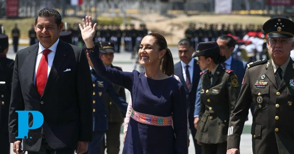 Claudia Sheinbaum encabeza ceremonia del 5 de Mayo en Puebla