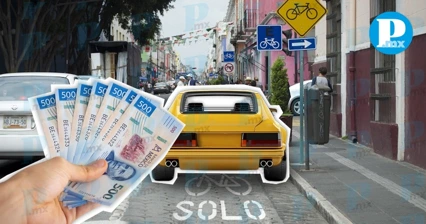 Invadir ciclovías y no respetar cajones, principales multas en parquímetros
