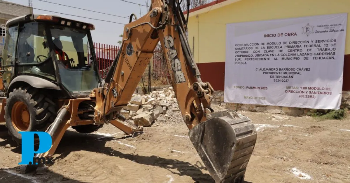 Tehuacán inicia obras escolares y viales que beneficiarán a miles