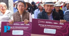 Gobierno de Puebla indemniza a productores del campo ante heladas en Chiautzingo