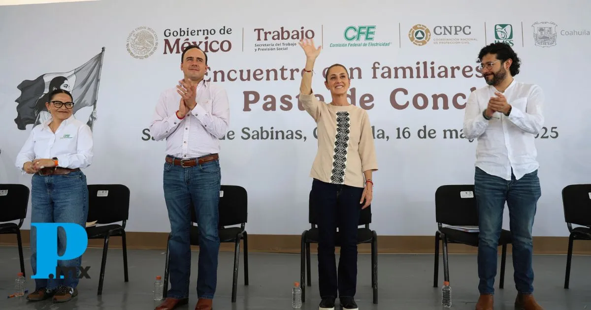  Claudia Sheinbaum se compromete a encontrar a todos los mineros
