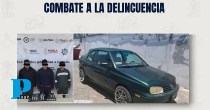 Seguridad Pública de Tehuacán detiene a tres hombres con posesión de droga