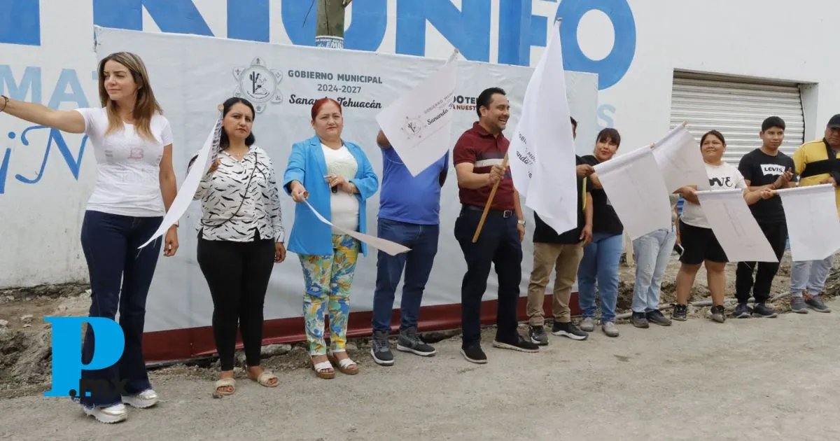 En Tehuacán arrancan obras en calle 11 Norte; 30 mil vecinos serán beneficiados