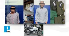 Detienen a dos hombres por robo y aseguran moto con alteraciones en Tehuacán