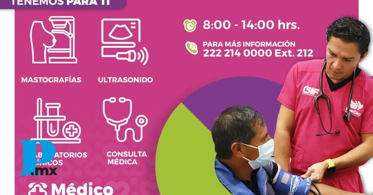 Unidades móviles del SMDIF brindan estudios médicos gratuitos en Puebla