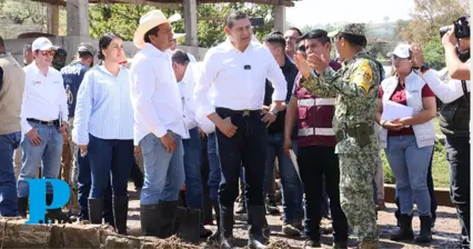 Gobernador Armenta y fuerzas de seguridad nacional, estatal y municipal atienden personalmente y compromete reposición de 70 viviendas afectadas por tromba