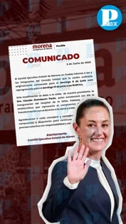 Morena aplaza sesión del Consejo Estatal por visita de Claudia Sheinbaum