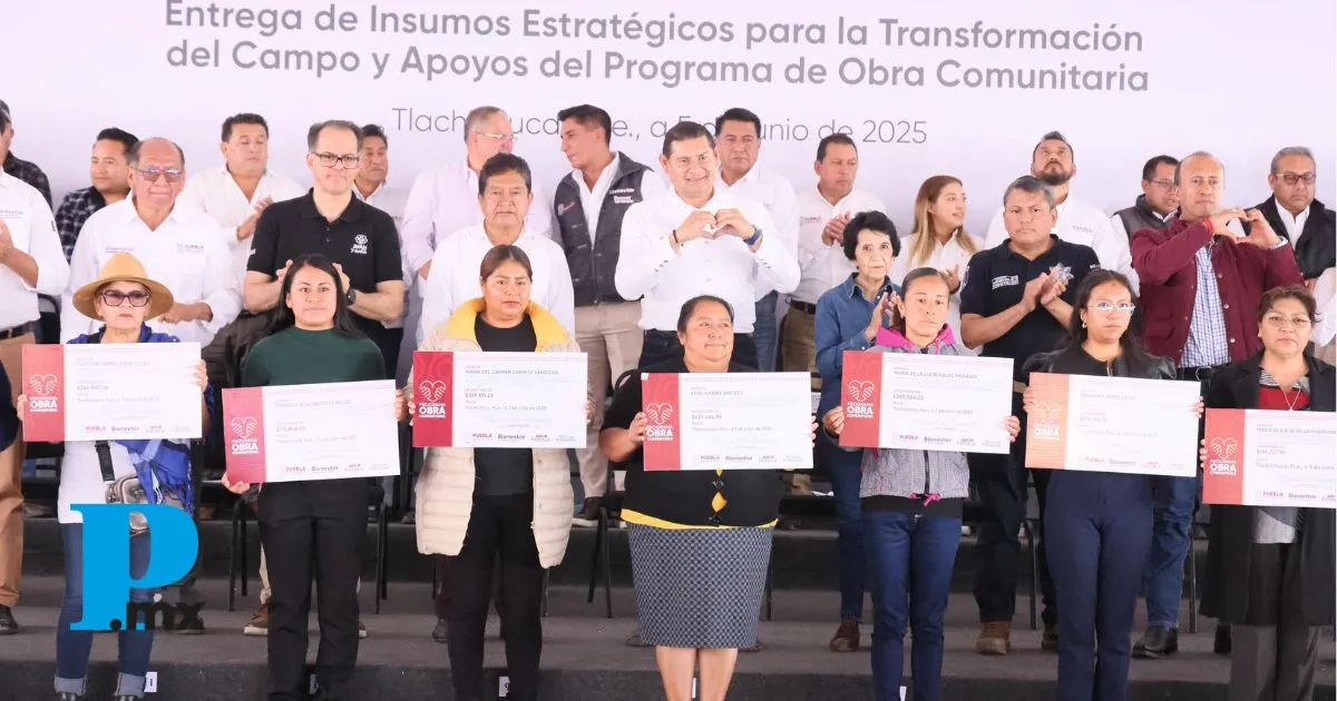 Armenta entrega apoyos por 18 millones en Obra Comunitaria y apoyos al campo en Tlachichuca
