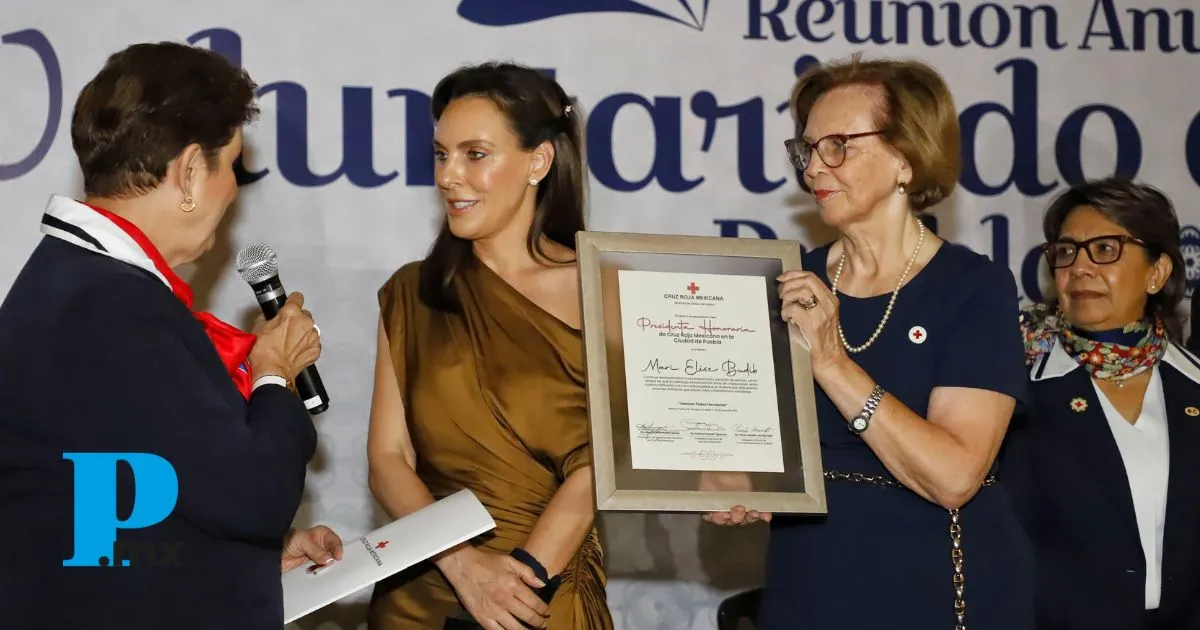 Nombran a MariElise Budib presidenta honoraria de Damas Cruz Roja Puebla