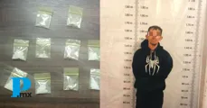 Policías de Cuautlancingo detienen a hombre con droga y moto robada