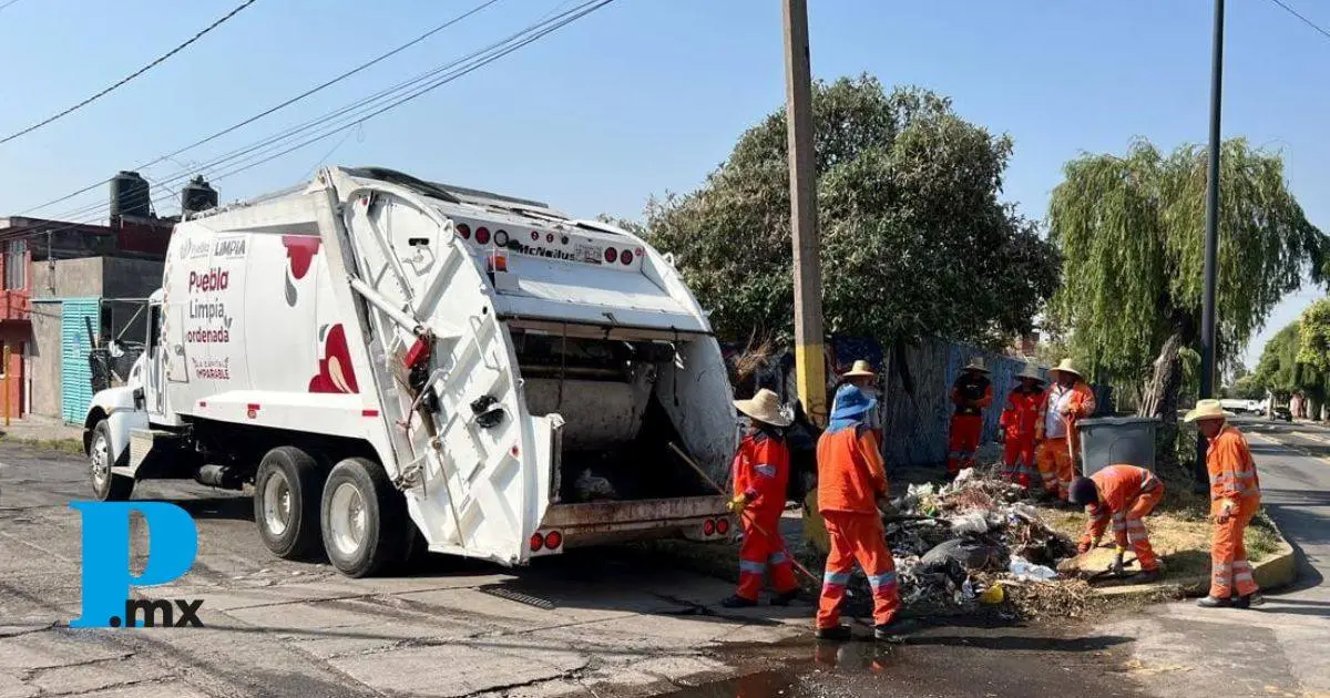 OOSL mantiene limpieza en calles, colonias y el Centro Histórico de Puebla