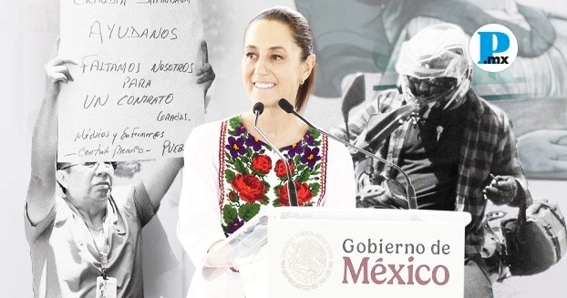 Sheinbaum visita Puebla entre protestas de motociclistas y madres violentadas