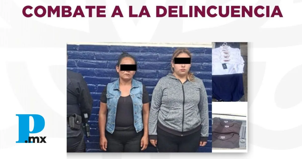 SSP de Tehuacán detiene a dos mujeres por robo en comercio del primer cuadro de la ciudad
