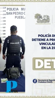Detienen en Cholula a presunto narcomenudista ligado a robo de vehículos