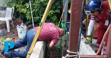 Autoridades rescatan a dos personas atrapadas en pozo de San Lorenzo