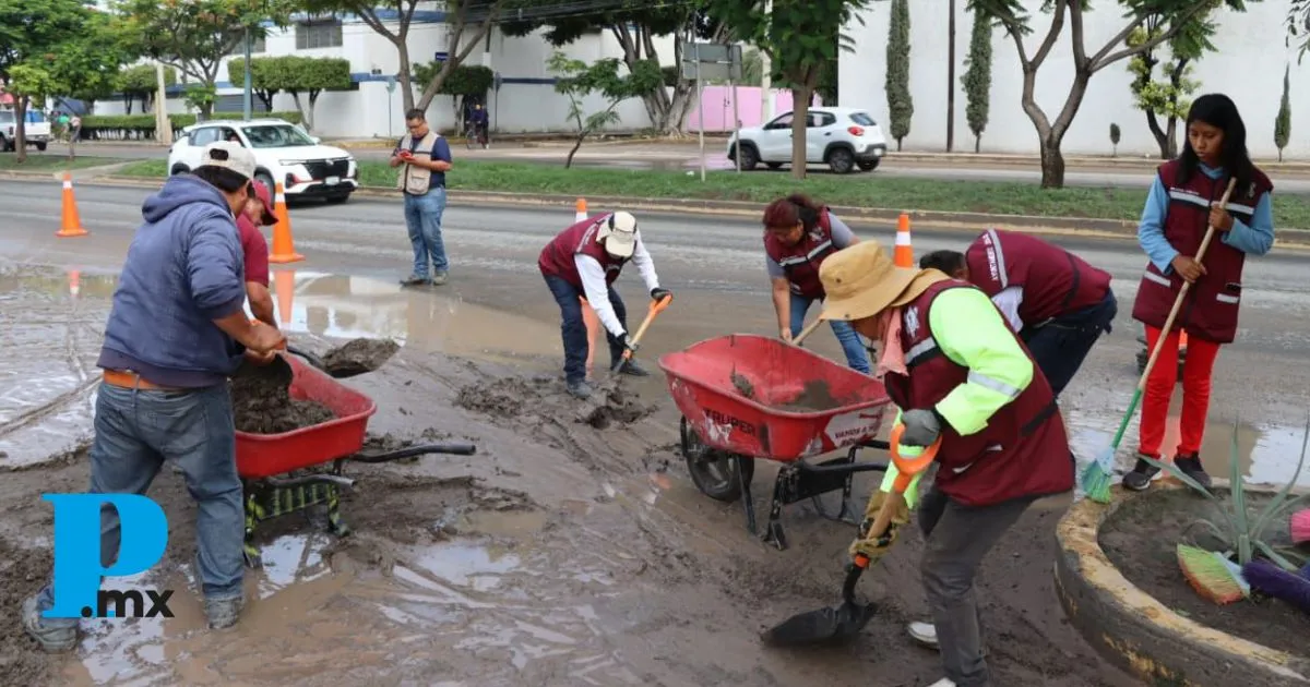 Tehuacán limpia el bulevar Socorro Romero con jornada ciudadana