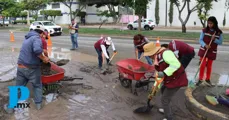 Tehuacán limpia el bulevar Socorro Romero con jornada ciudadana