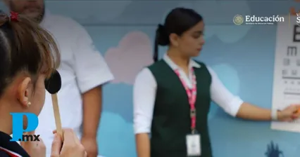 Gobierno de México valora la salud de 2.7 millones de estudiantes de primaria; la meta es rebasar los 3 millones en este ciclo escolar